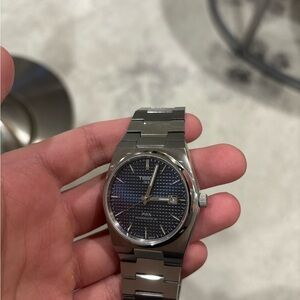 Tissot prx powermatic 80 Silver Watch with Textured Black Dial No box no papers